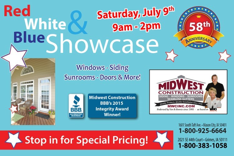 Midwest Construction Red, White, and Blue Showcase