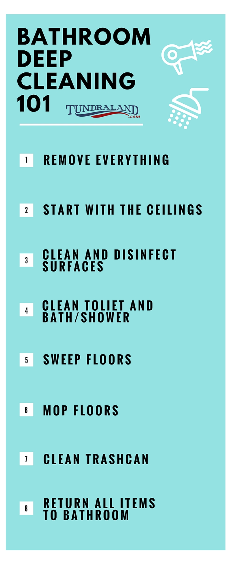 How to deep clean a bathroom