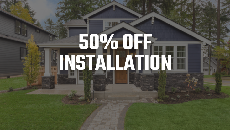 Save 50% On Installation For Your New Windows, Shower, Siding and Doors