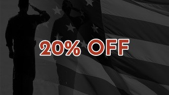 20% OFF Military Discount!