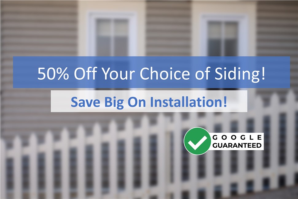 50% Off Your Siding For Your Home!