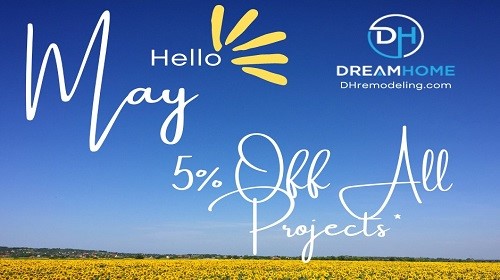 5% off all new projects in May