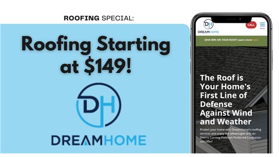 Roof & Installation Starting at $149/MO!