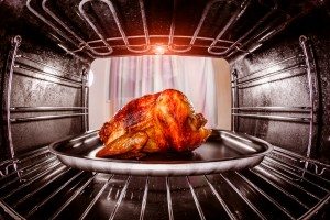 chicken in the oven