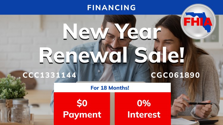 NEW YEAR RENEWAL FINANCING!