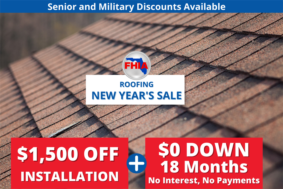 NEW YEAR'S ROOFING SALE