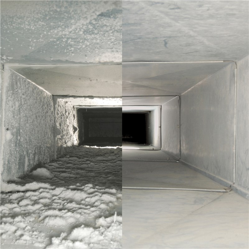duct cleaning before after