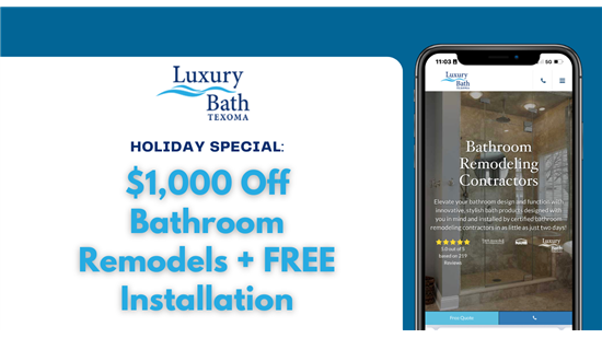 Luxury Bath Texoma Bathroom Remodel Offer