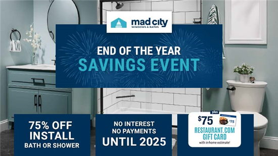 END OF THE YEAR BATHS SAVINGS EVENT!