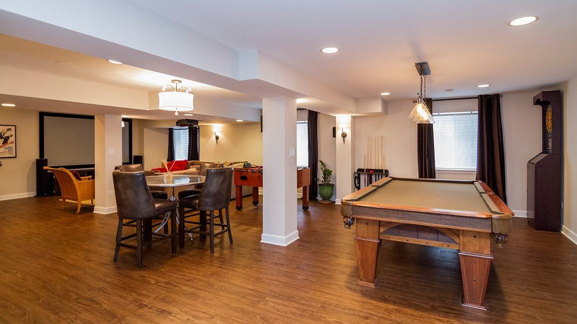 Farmington Hills Basement Man Cave, Basement Contractors