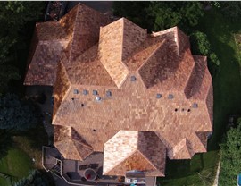 NMC replaces roof in Eden Prairie using Cedar Shake