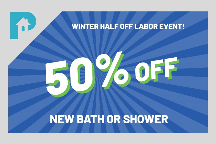 Winter Half Off Bath Labor Event!