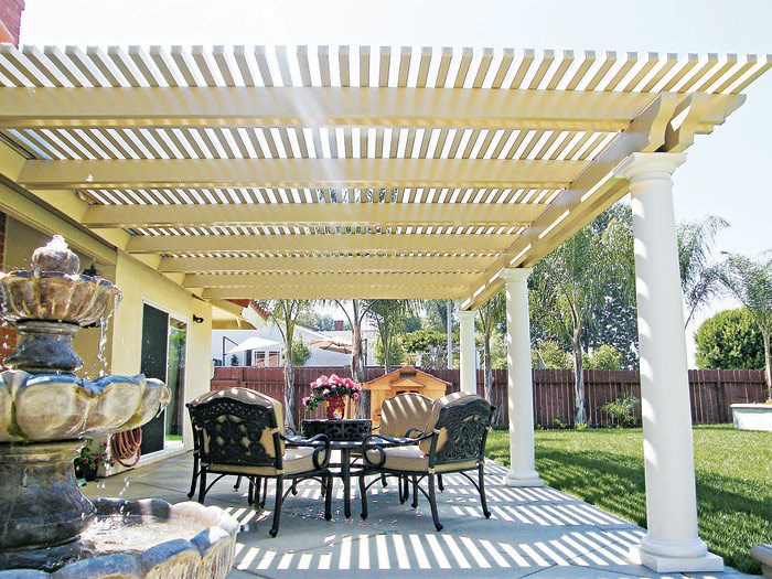 Albuquerque Lattice Shade Patio Covers Alumawood and Temo Patio