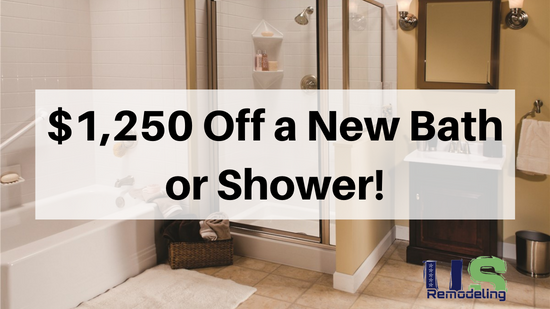 $1,250 Off a New Bath or Shower