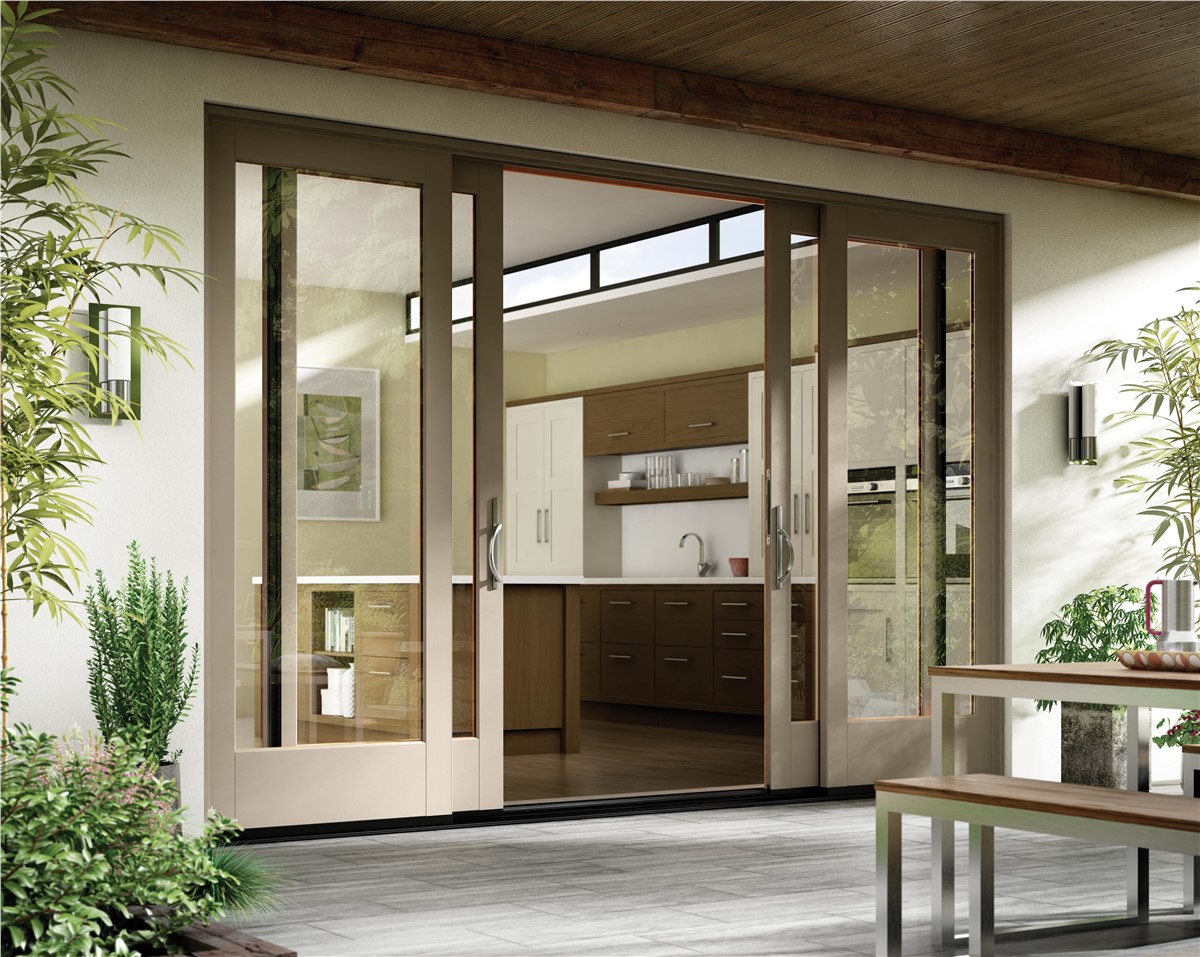 kitchen design patio doors