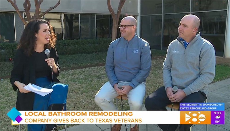 Zintex Remodeling Group Discusses Bath Remodel Solutions on WFAA Good Morning Texas